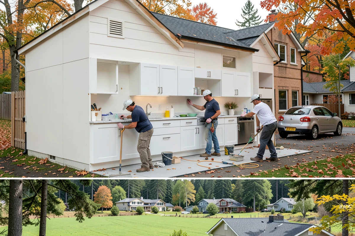 Garage Entry Door Installation in Lyman, Skagit County, WA - This interior-to-garage door can be installed any time of year.