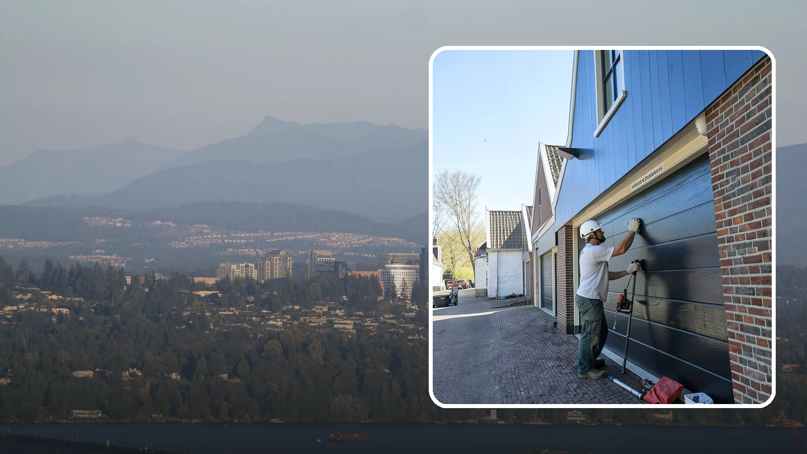 Garage Entry Door Installation in Medina, King County, WA - A code-compliant garage entry door that separates your garage from living space safely and securely.