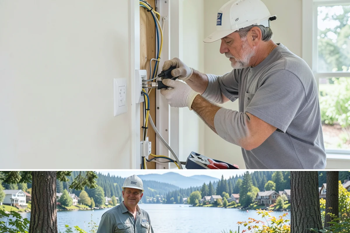 Garage Entry Door Installation in Milton, King County, WA - This interior-to-garage door can be installed any time of year.