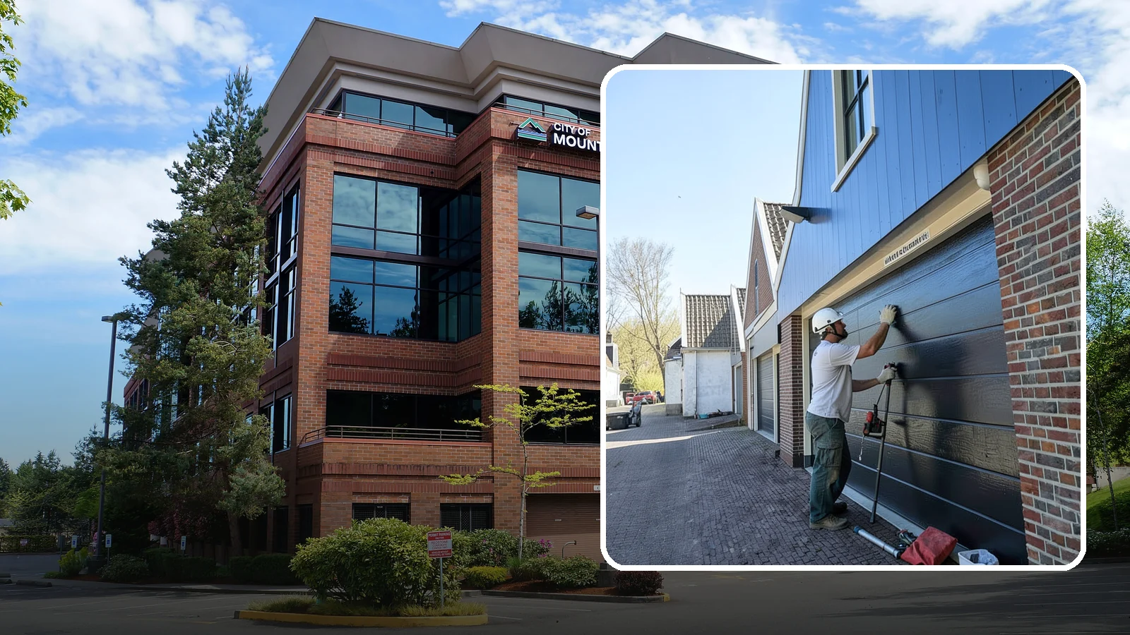 Garage Entry Door Installation in Mountlake Terrace, Snohomish County, WA - A code-compliant garage entry door that separates your garage from living space safely and securely.