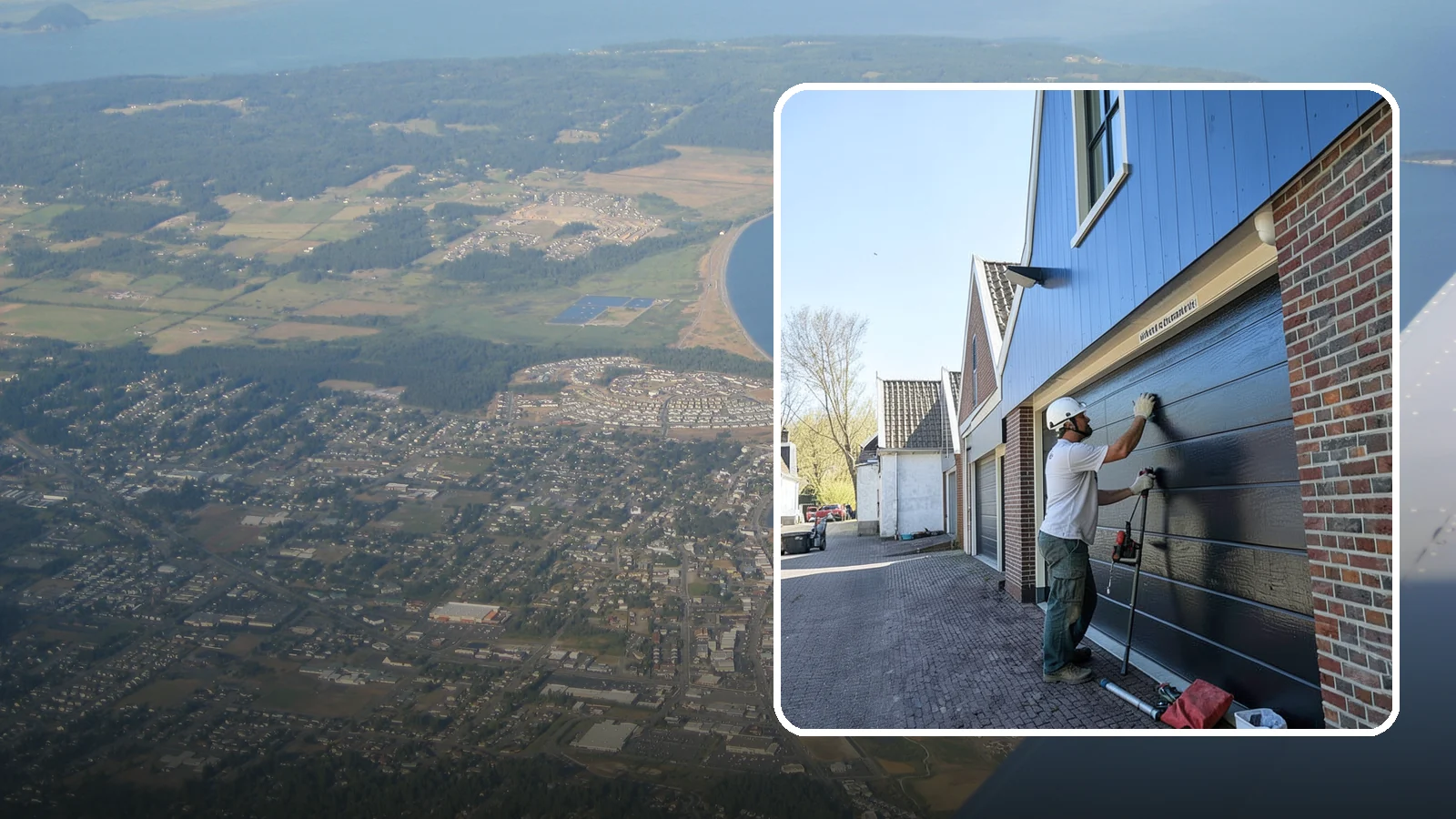 Garage Entry Door Installation in Oak Harbor, Island County, WA - A code-compliant garage entry door that separates your garage from living space safely and securely.