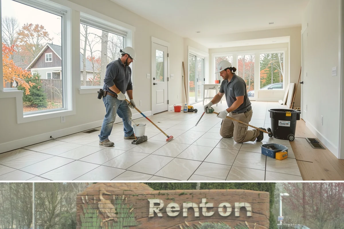 Garage Entry Door Installation in Renton, King County, WA - This interior-to-garage door can be installed any time of year.