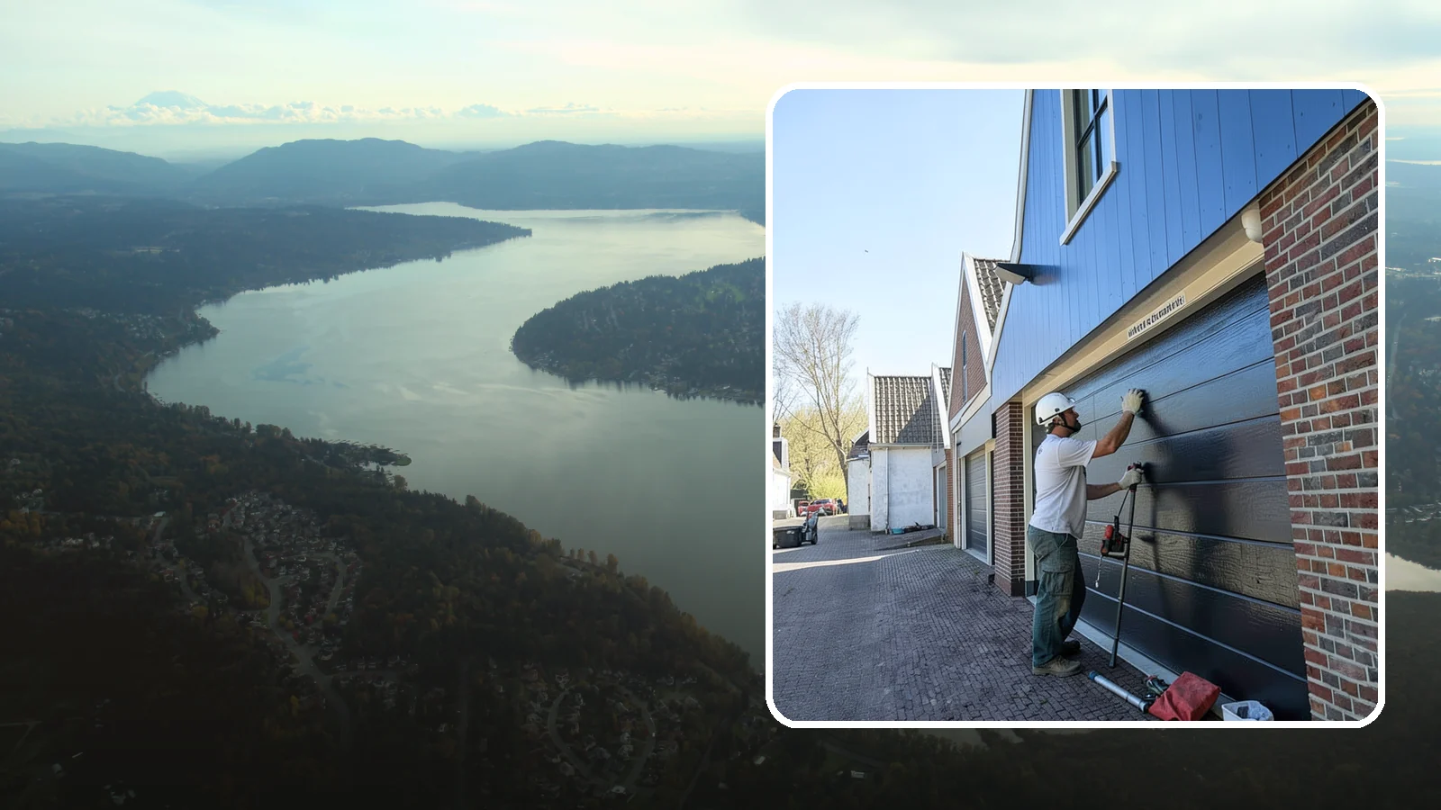 Garage Entry Door Installation in Sammamish, King County, WA - A code-compliant garage entry door that separates your garage from living space safely and securely.