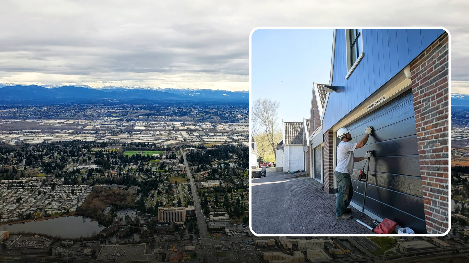 Garage Entry Door Installation in SeaTac, King County, WA - A code-compliant garage entry door that separates your garage from living space safely and securely.