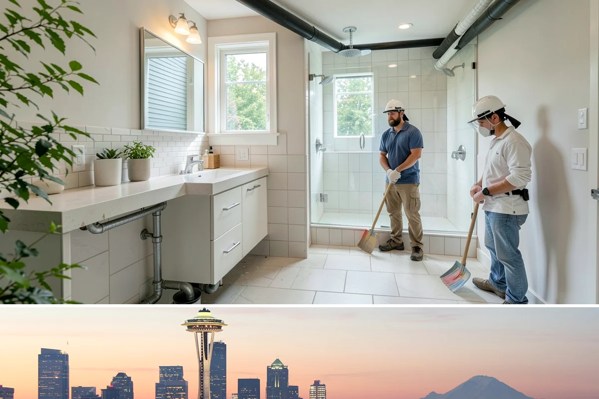 Garage Entry Door Installation in Seattle, King County, WA - This interior-to-garage door can be installed any time of year.
