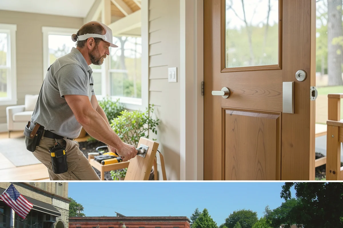 Garage Entry Door Installation in Snohomish, Snohomish County, WA - This interior-to-garage door can be installed any time of year.