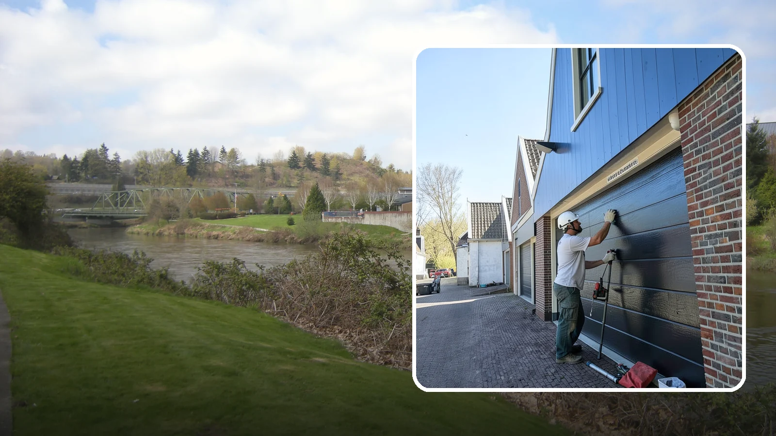 Garage Entry Door Installation in Tukwila, King County, WA - A code-compliant garage entry door that separates your garage from living space safely and securely.