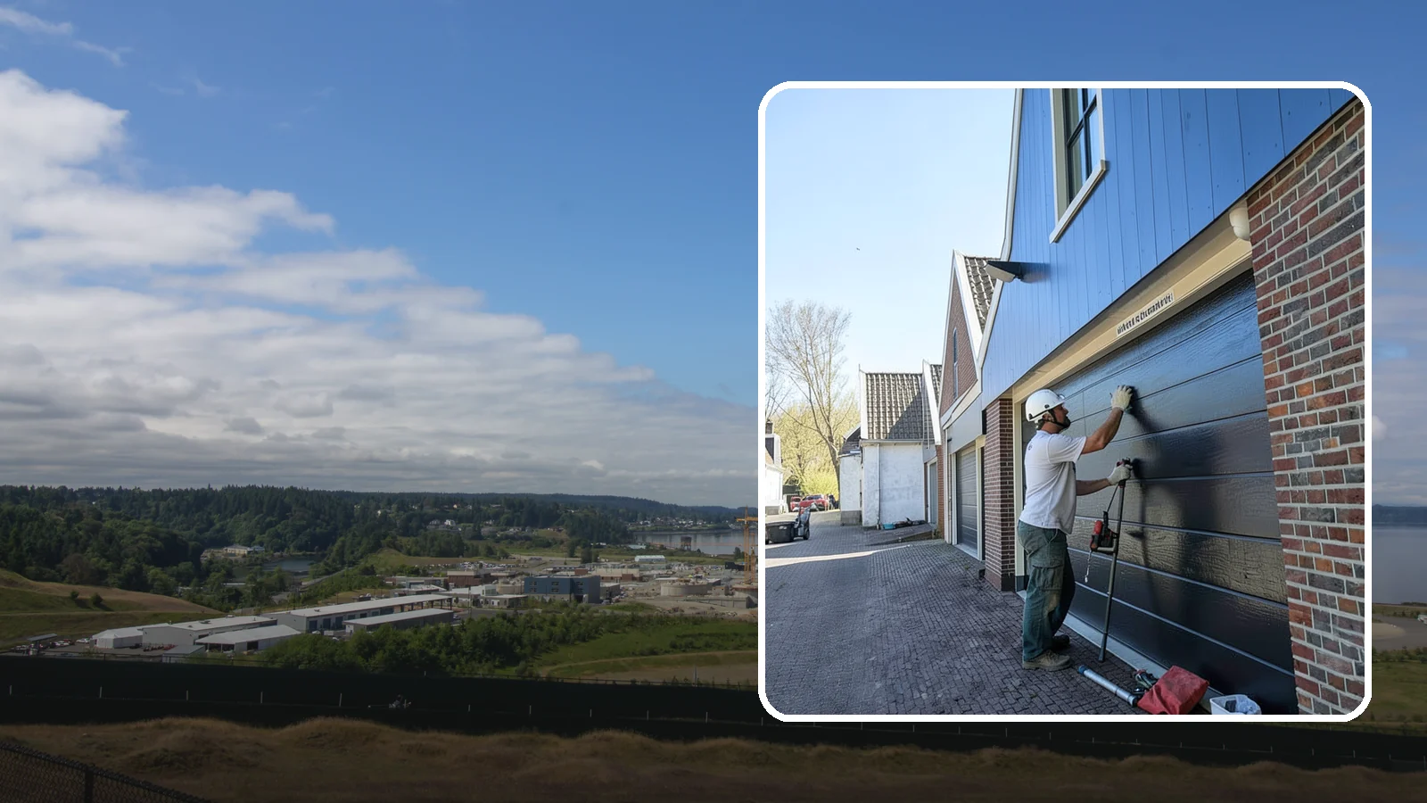 Garage Entry Door Installation in University Place, Pierce County, WA - A code-compliant garage entry door that separates your garage from living space safely and securely.
