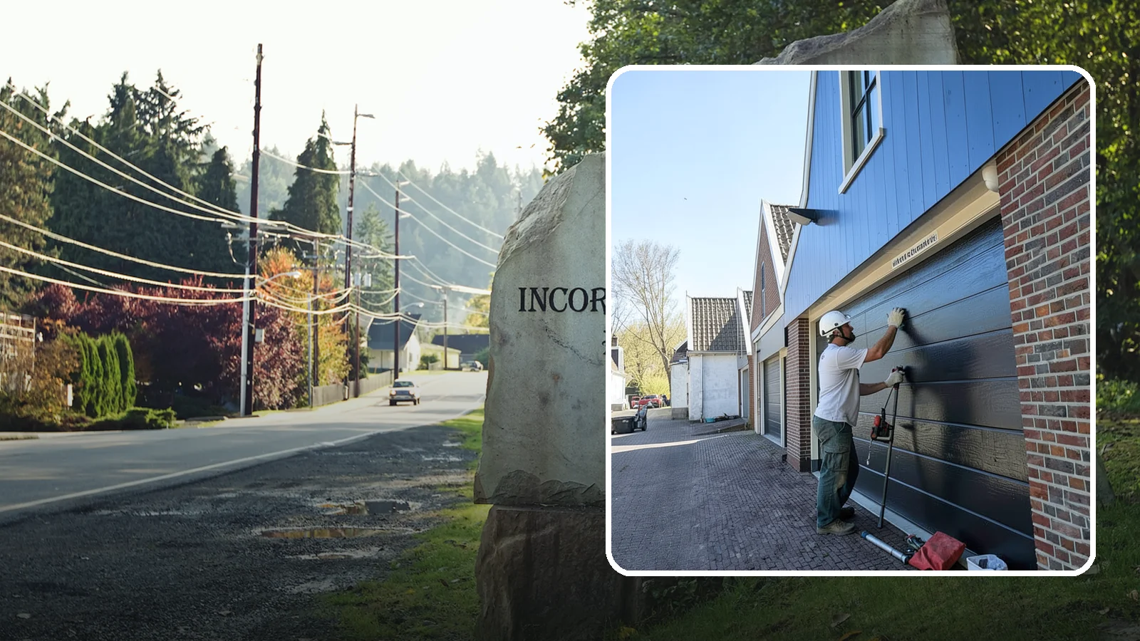 Garage Entry Door Installation in Wilkeson, Pierce County, WA - A code-compliant garage entry door that separates your garage from living space safely and securely.