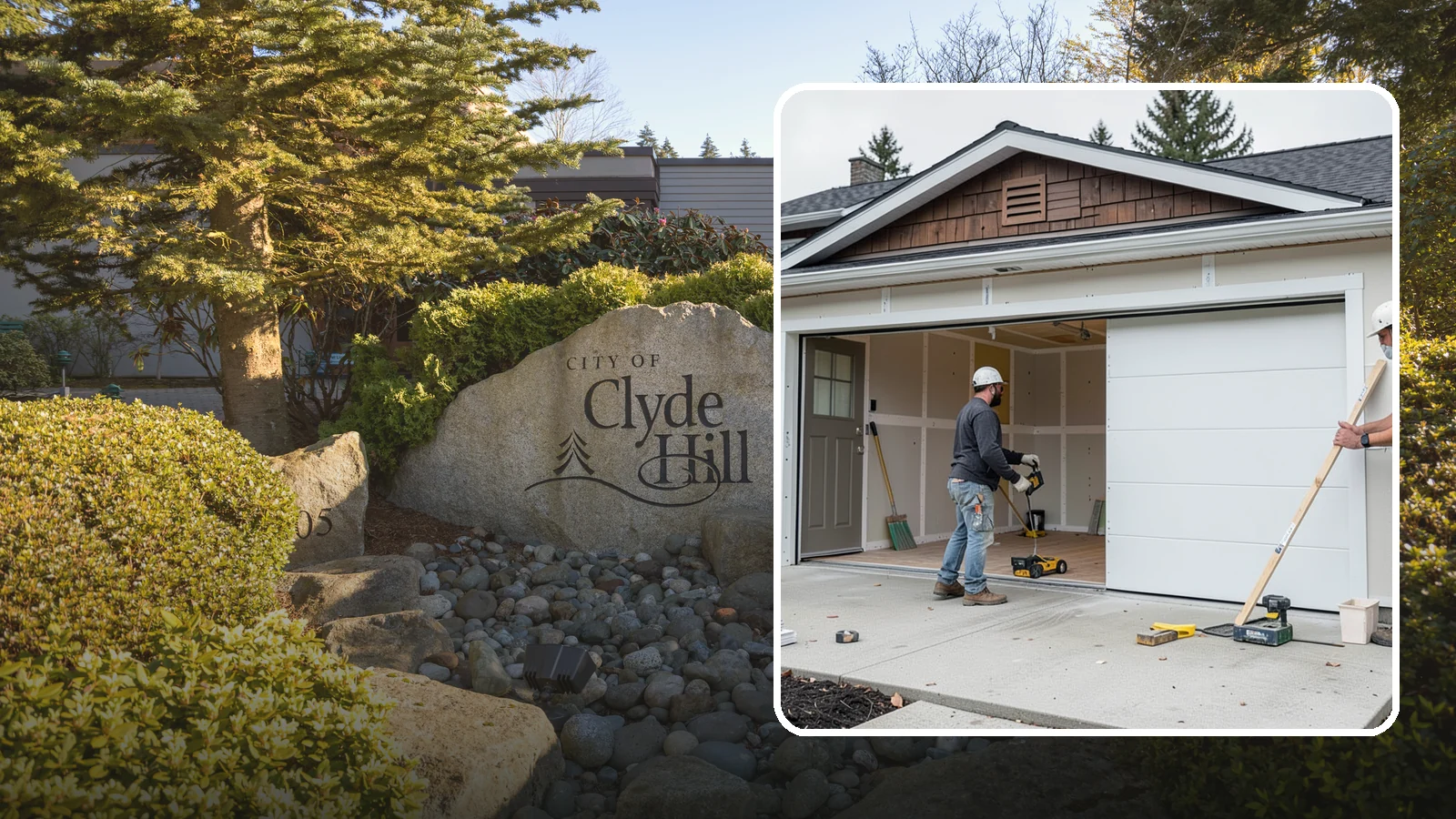 Garage Finishing in Clyde Hill, King County, WA - Finishing out bare studs and concrete into a clean, insulated interior ready for everyday use.