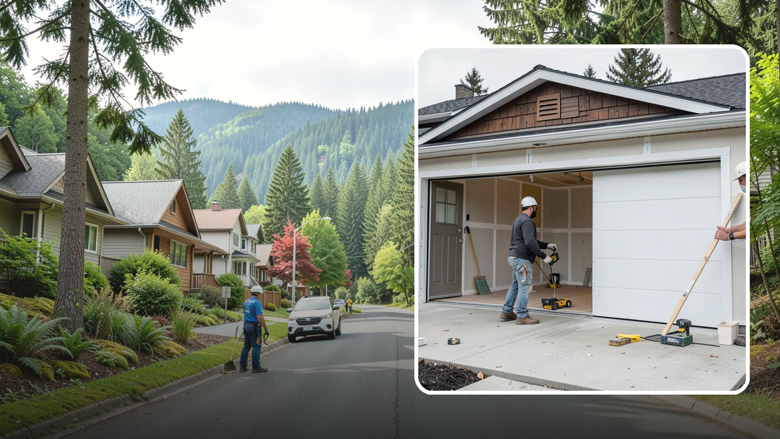 Garage Finishing in Darrington, Snohomish County, WA - Finishing out bare studs and concrete into a clean, insulated interior ready for everyday use.