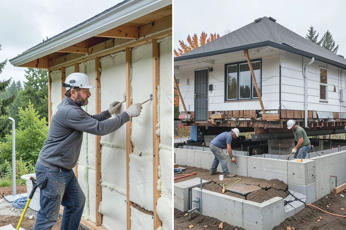Garage Finishing in Des Moines, King County, WA - Inspect and prep walls, ceiling, and slab