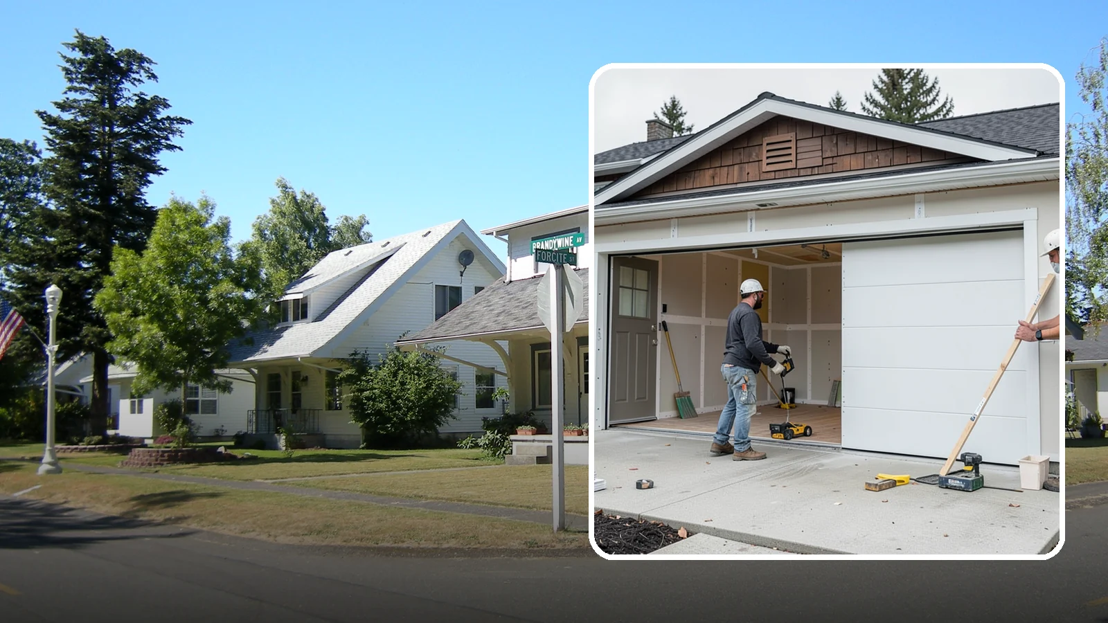 Garage Finishing in DuPont, Pierce County, WA - Finishing out bare studs and concrete into a clean, insulated interior ready for everyday use.