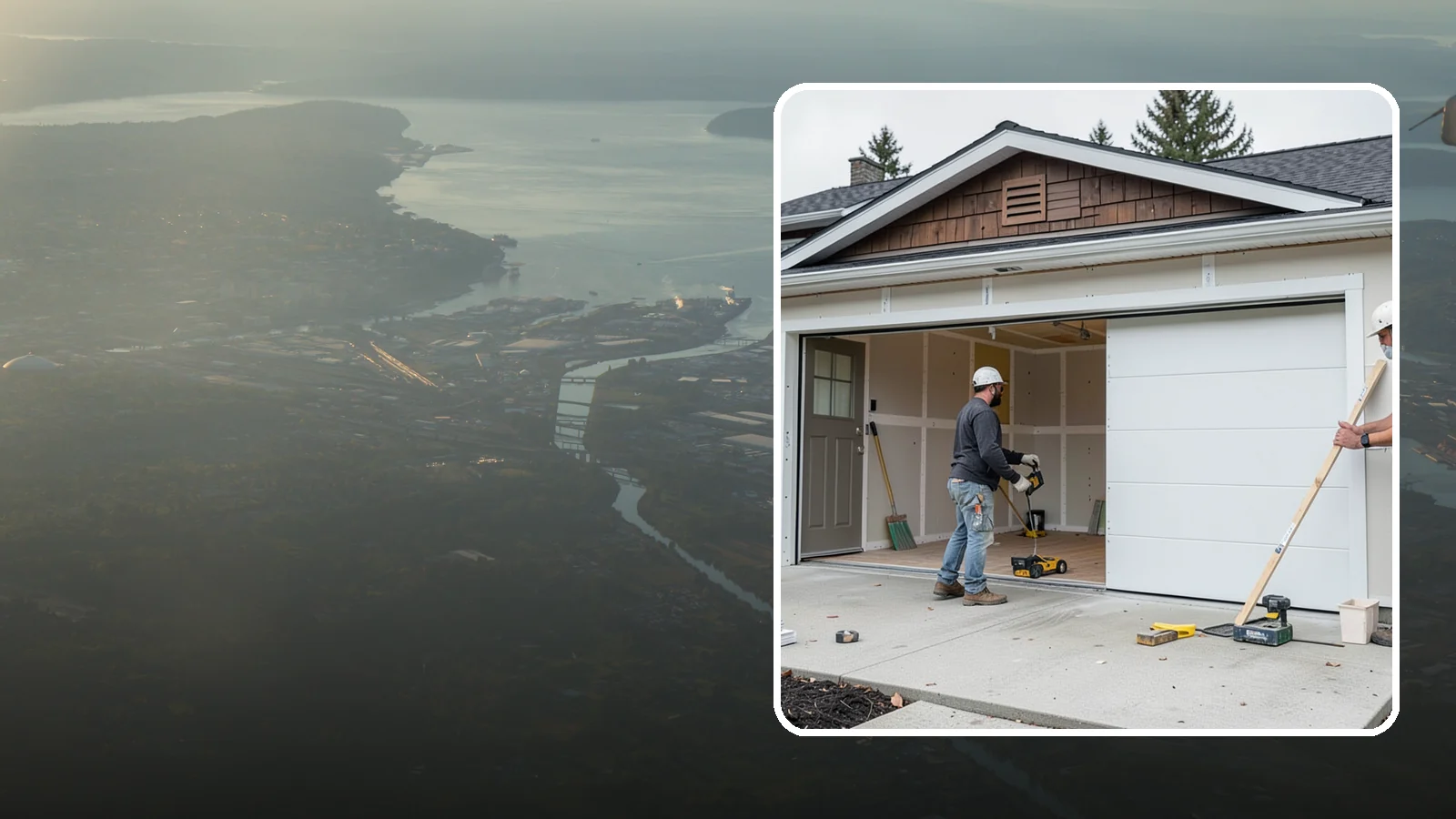Garage Finishing in Fife, Pierce County, WA - Finishing out bare studs and concrete into a clean, insulated interior ready for everyday use.