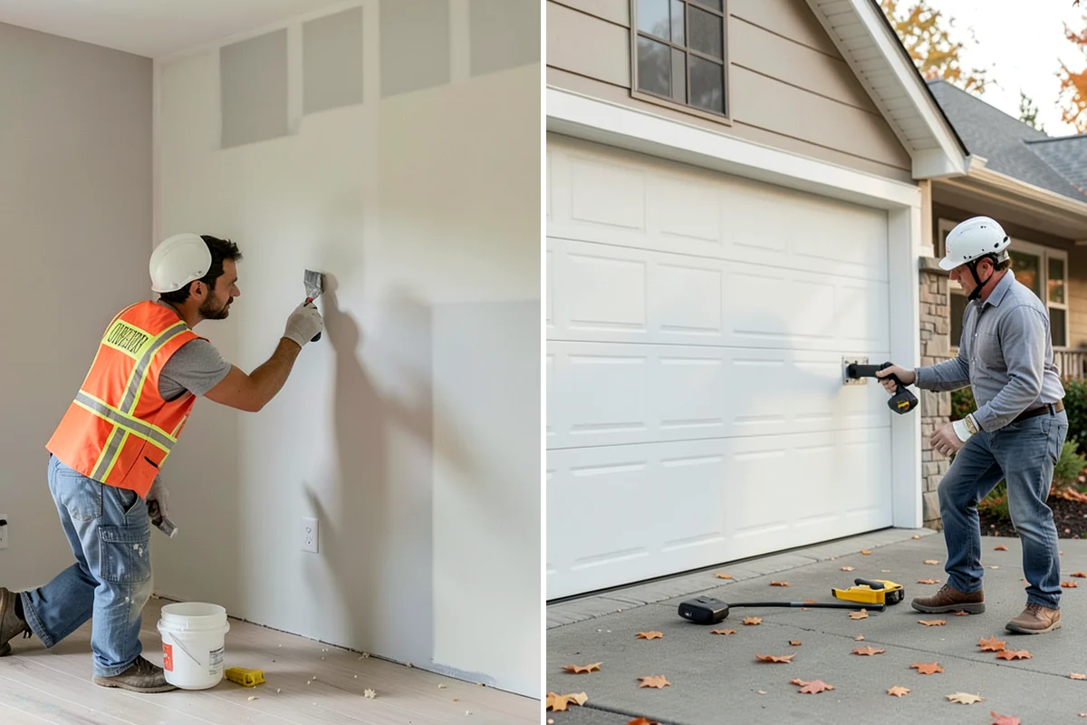 Garage Finishing in Fircrest, Pierce County, WA - Inspect and prep walls, ceiling, and slab
