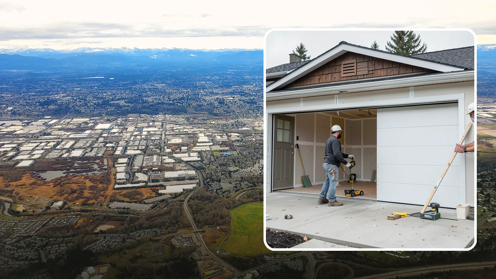 Garage Finishing in Kent, King County, WA - Finishing out bare studs and concrete into a clean, insulated interior ready for everyday use.