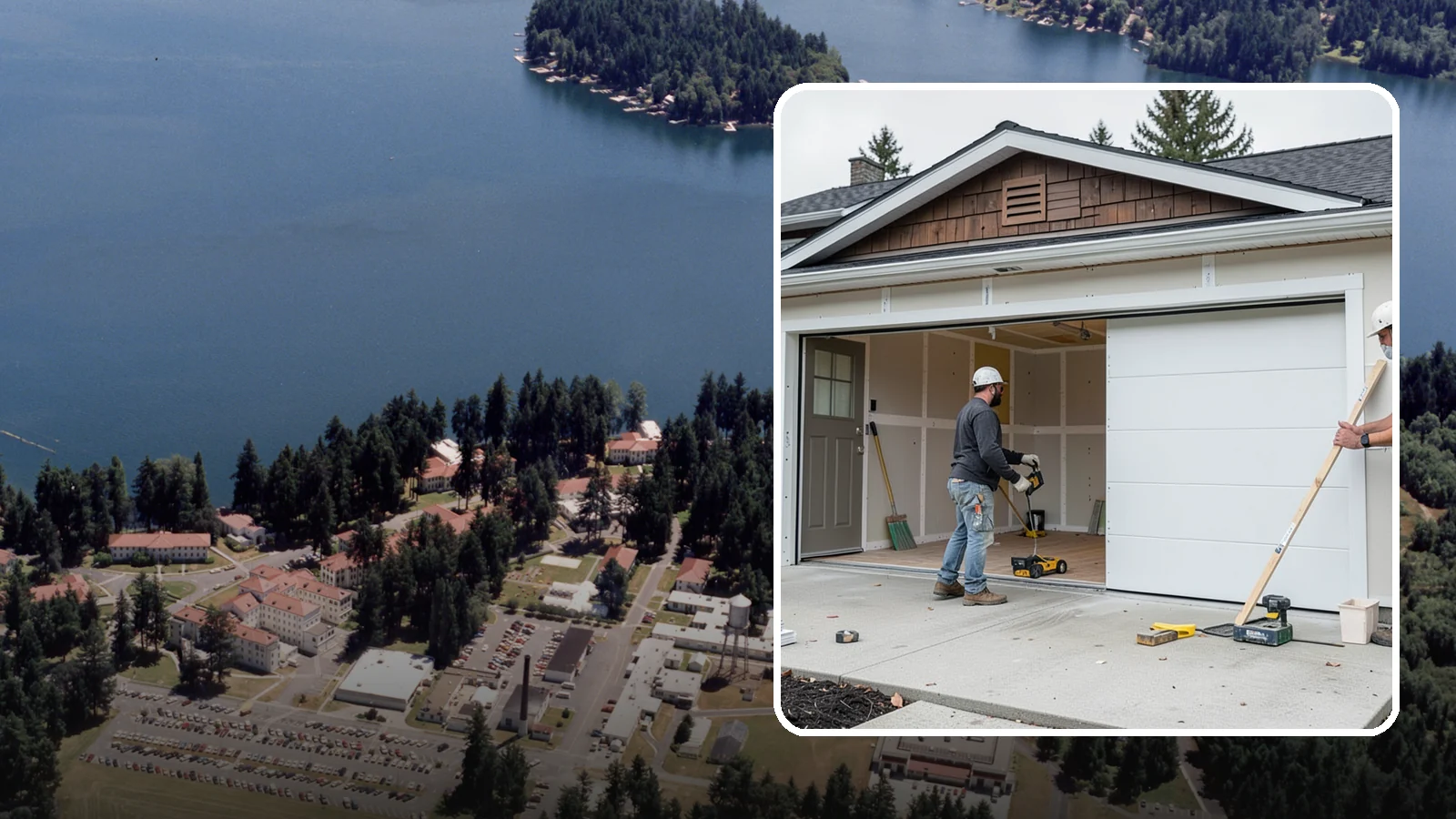 Garage Finishing in Lakewood, Pierce County, WA - Finishing out bare studs and concrete into a clean, insulated interior ready for everyday use.