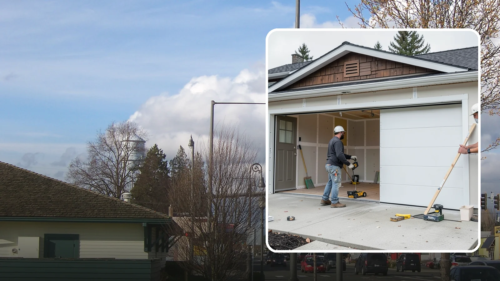 Garage Finishing in Marysville, Snohomish County, WA - Finishing out bare studs and concrete into a clean, insulated interior ready for everyday use.