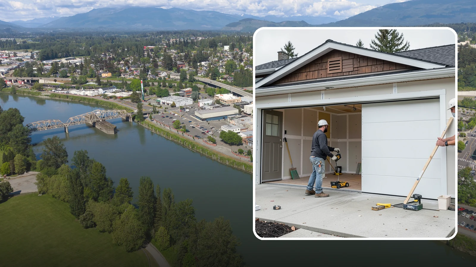 Garage Finishing in Mount Vernon, Skagit County, WA - Finishing out bare studs and concrete into a clean, insulated interior ready for everyday use.