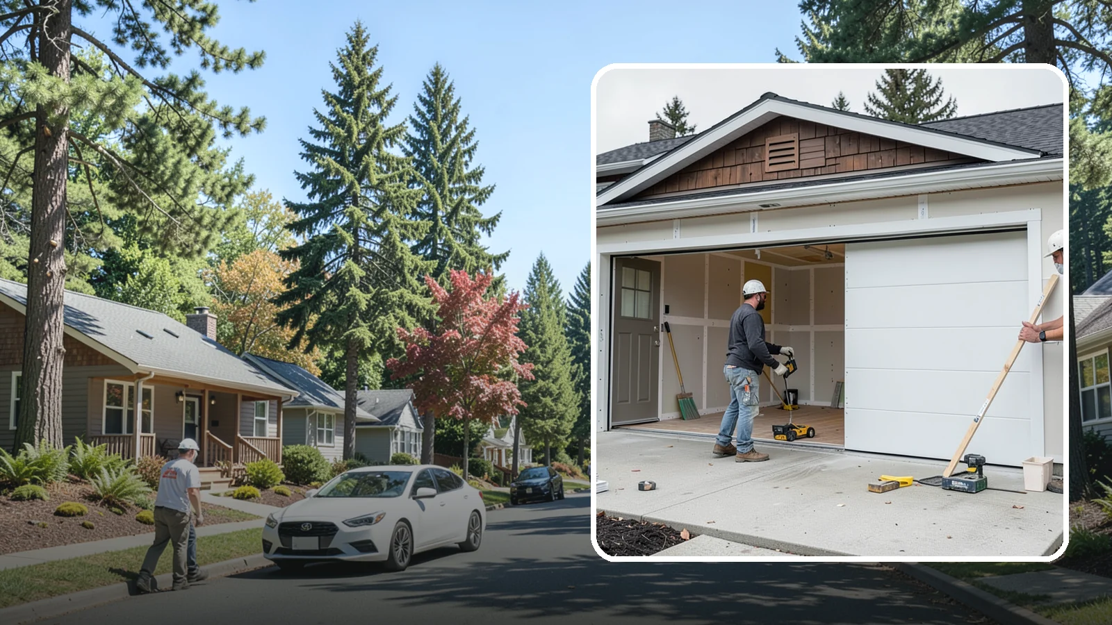Garage Finishing in Orting, Pierce County, WA - Finishing out bare studs and concrete into a clean, insulated interior ready for everyday use.