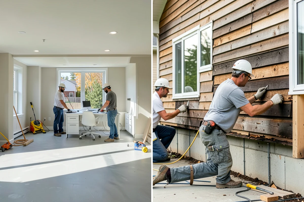 Garage Finishing in Sedro-Woolley, Skagit County, WA - Inspect and prep walls, ceiling, and slab