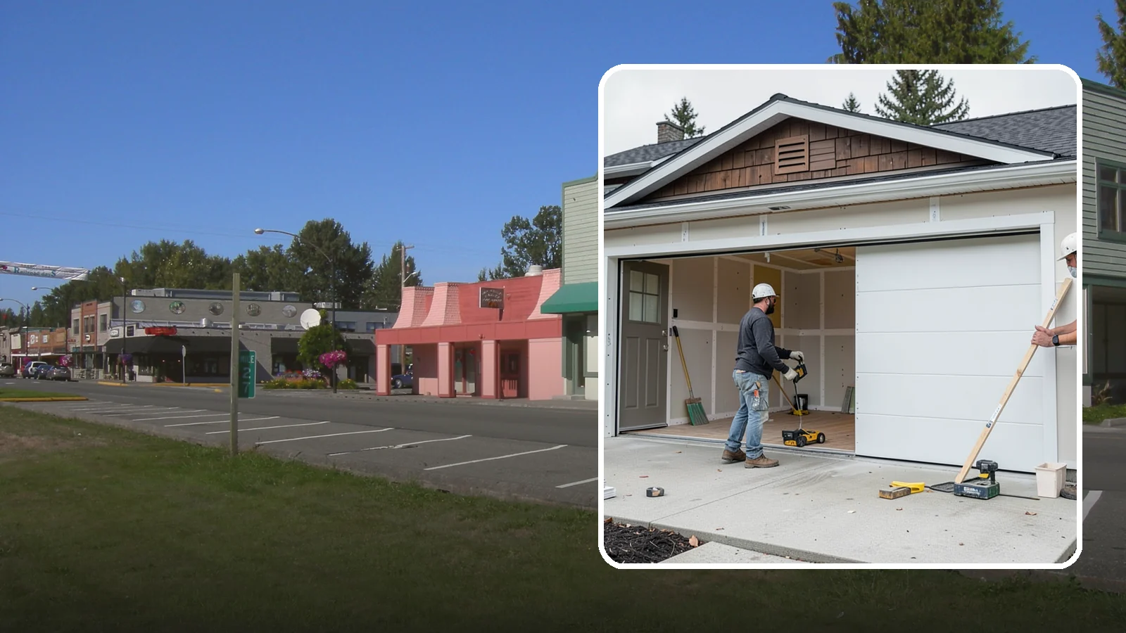 Garage Finishing in Snoqualmie, King County, WA - Finishing out bare studs and concrete into a clean, insulated interior ready for everyday use.
