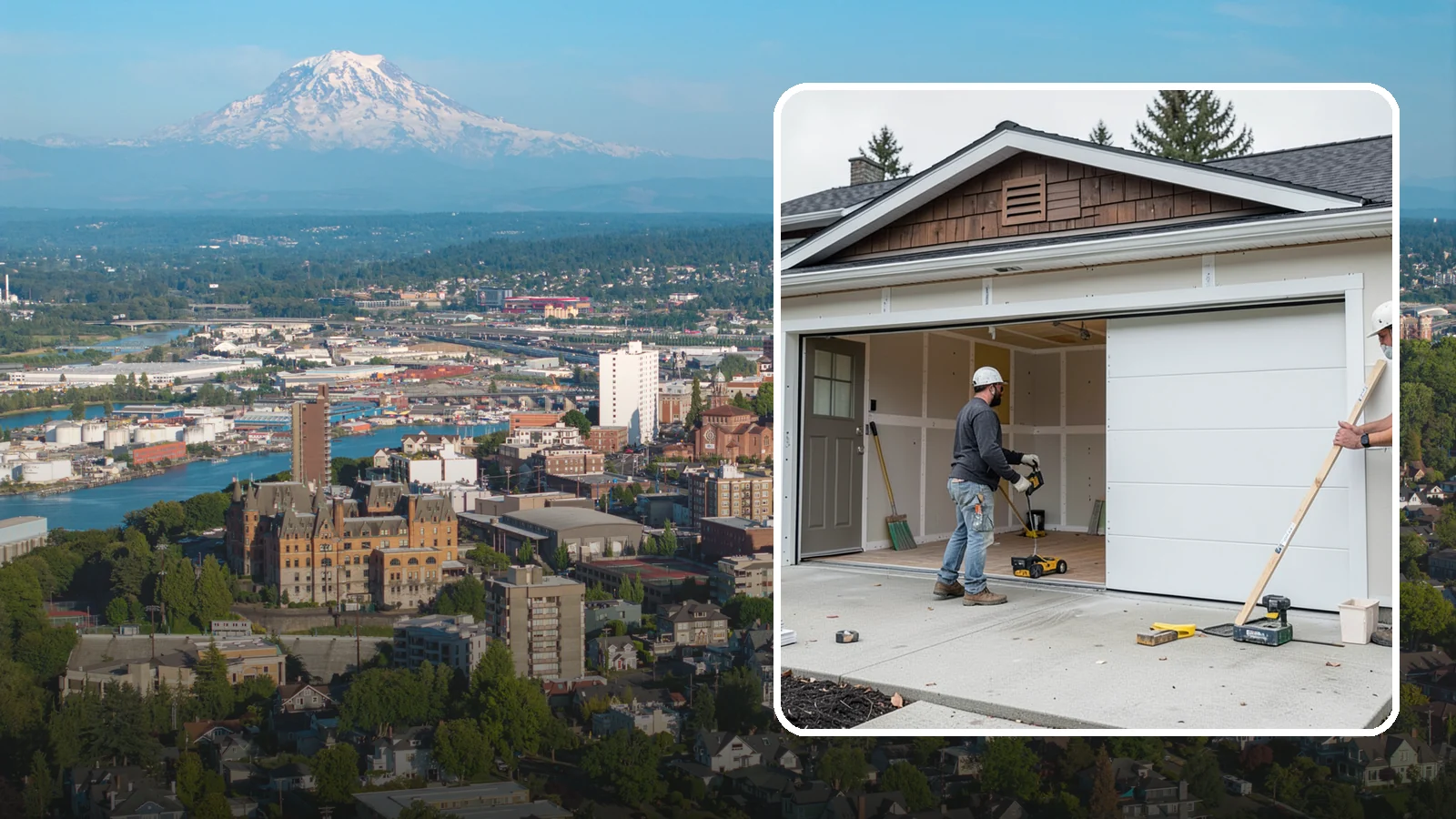 Garage Finishing in Tacoma, Pierce County, WA - Finishing out bare studs and concrete into a clean, insulated interior ready for everyday use.
