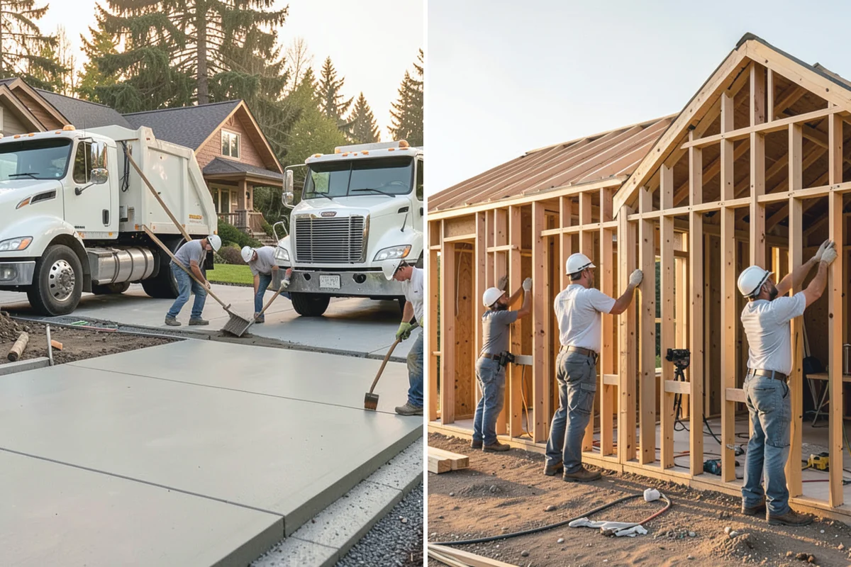 Garage Finishing in Wilkeson, Pierce County, WA - Inspect and prep walls, ceiling, and slab
