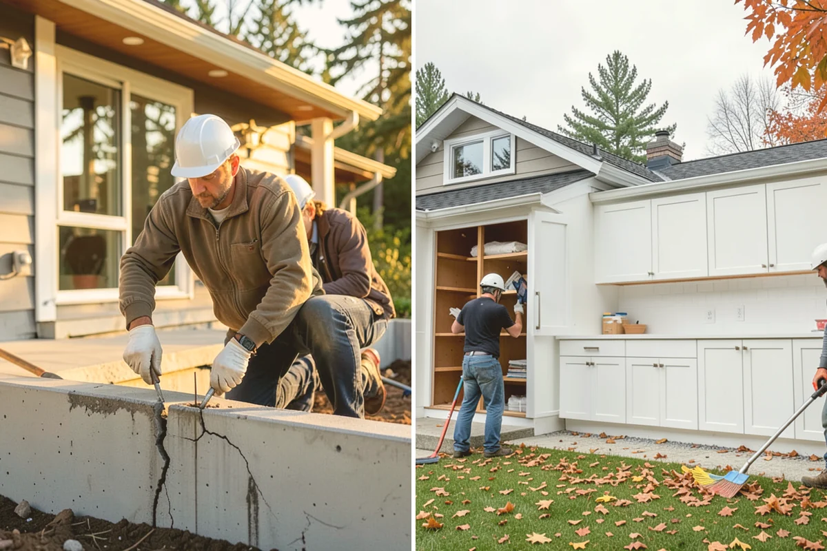 Garage Flooring Installation in Algona, King County, WA - Grind and profile the concrete