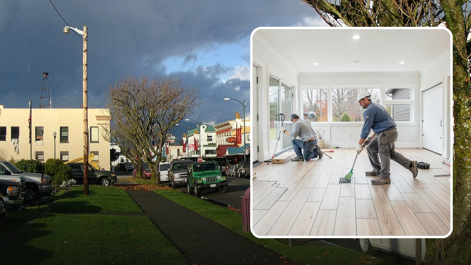 Garage Flooring Installation in Arlington, Snohomish County, WA - Rugged garage flooring installation that resists oil, moisture, and heavy loads while brightening the space.
