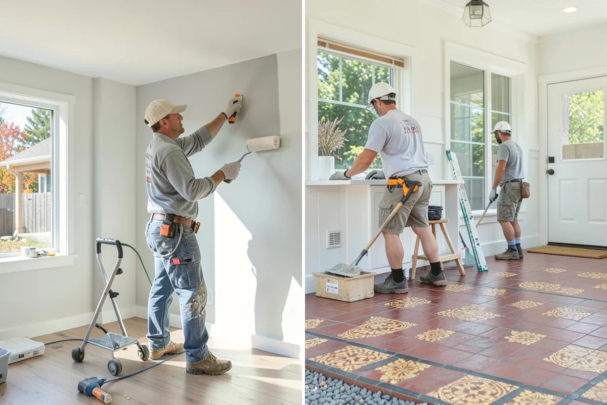 Garage Flooring Installation in Black Diamond, King County, WA - Grind and profile the concrete