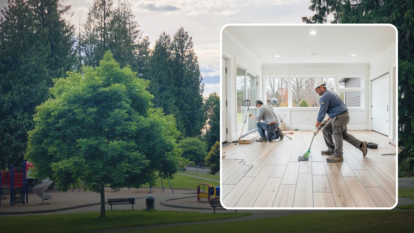 Garage Flooring Installation in Bonney Lake, Pierce County, WA - Rugged garage flooring installation that resists oil, moisture, and heavy loads while brightening the space.