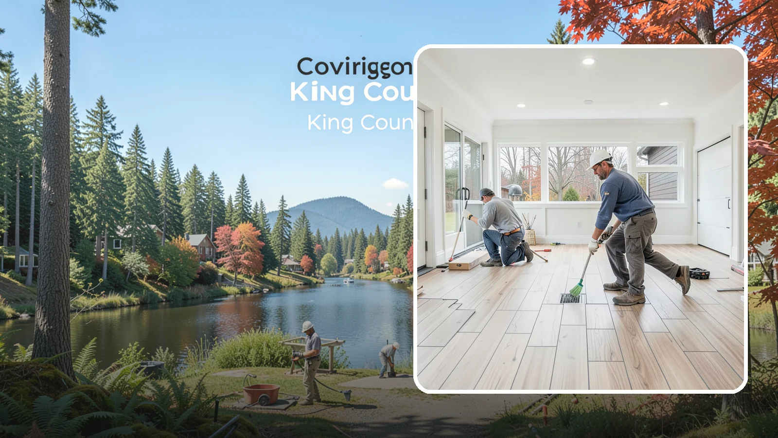 Garage Flooring Installation in Covington, King County, WA - Rugged garage flooring installation that resists oil, moisture, and heavy loads while brightening the space.