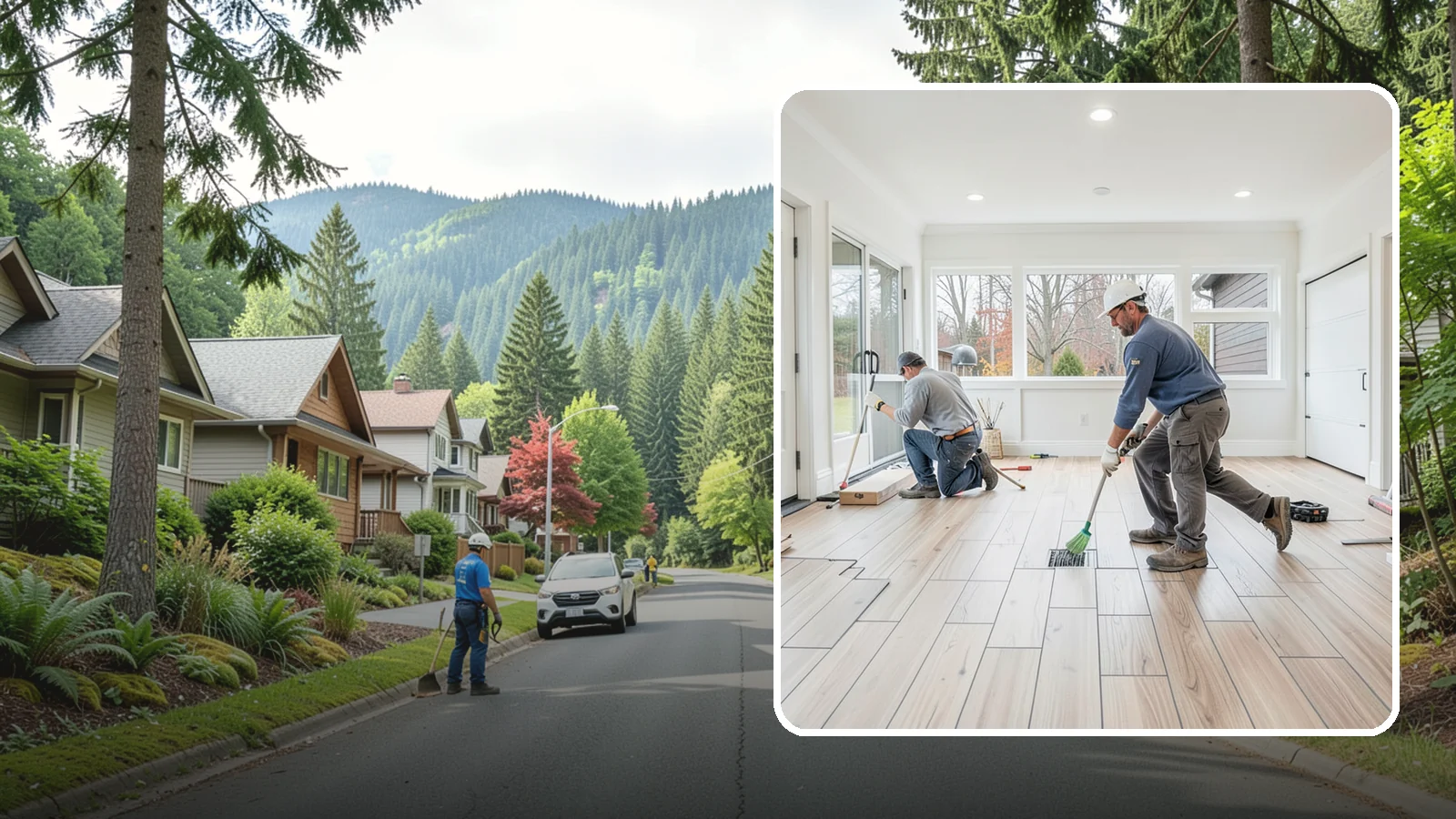 Garage Flooring Installation in Darrington, Snohomish County, WA - Rugged garage flooring installation that resists oil, moisture, and heavy loads while brightening the space.