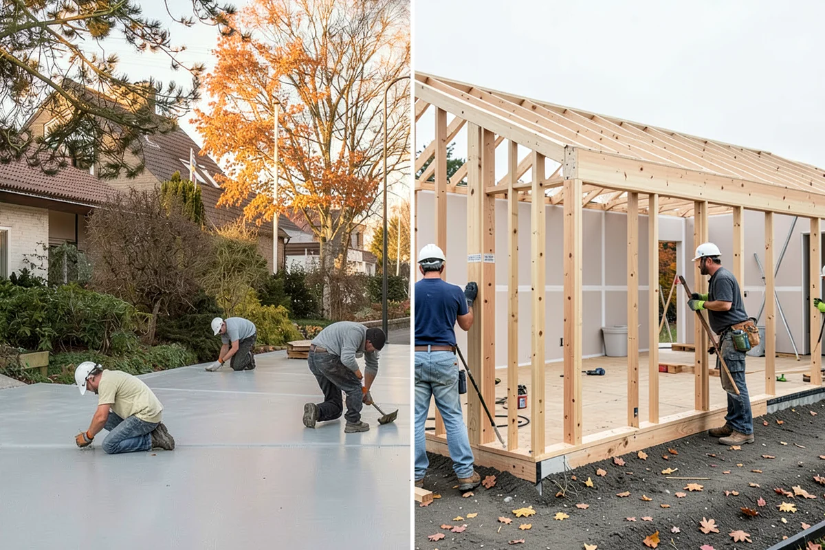 Garage Flooring Installation in Enumclaw, King County, WA - Grind and profile the concrete