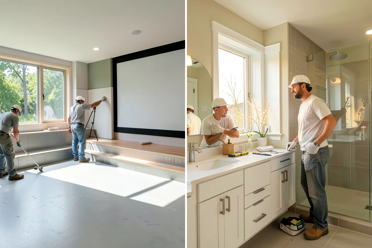 Garage Flooring Installation in Federal Way, King County, WA - Grind and profile the concrete