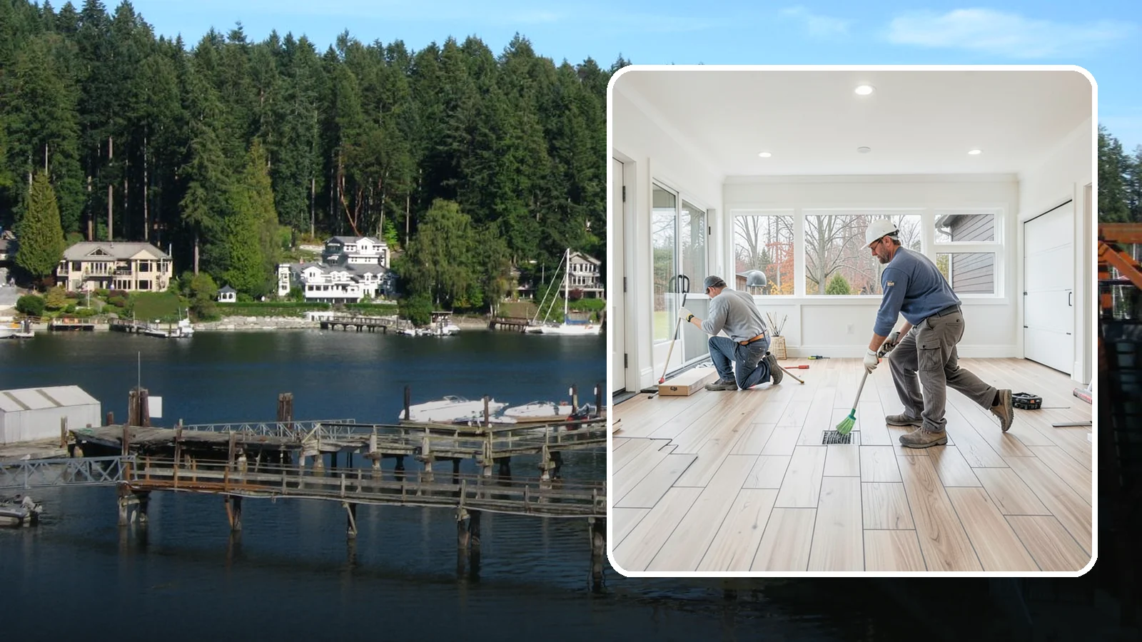 Garage Flooring Installation in Gig Harbor, Pierce County, WA - Rugged garage flooring installation that resists oil, moisture, and heavy loads while brightening the space.