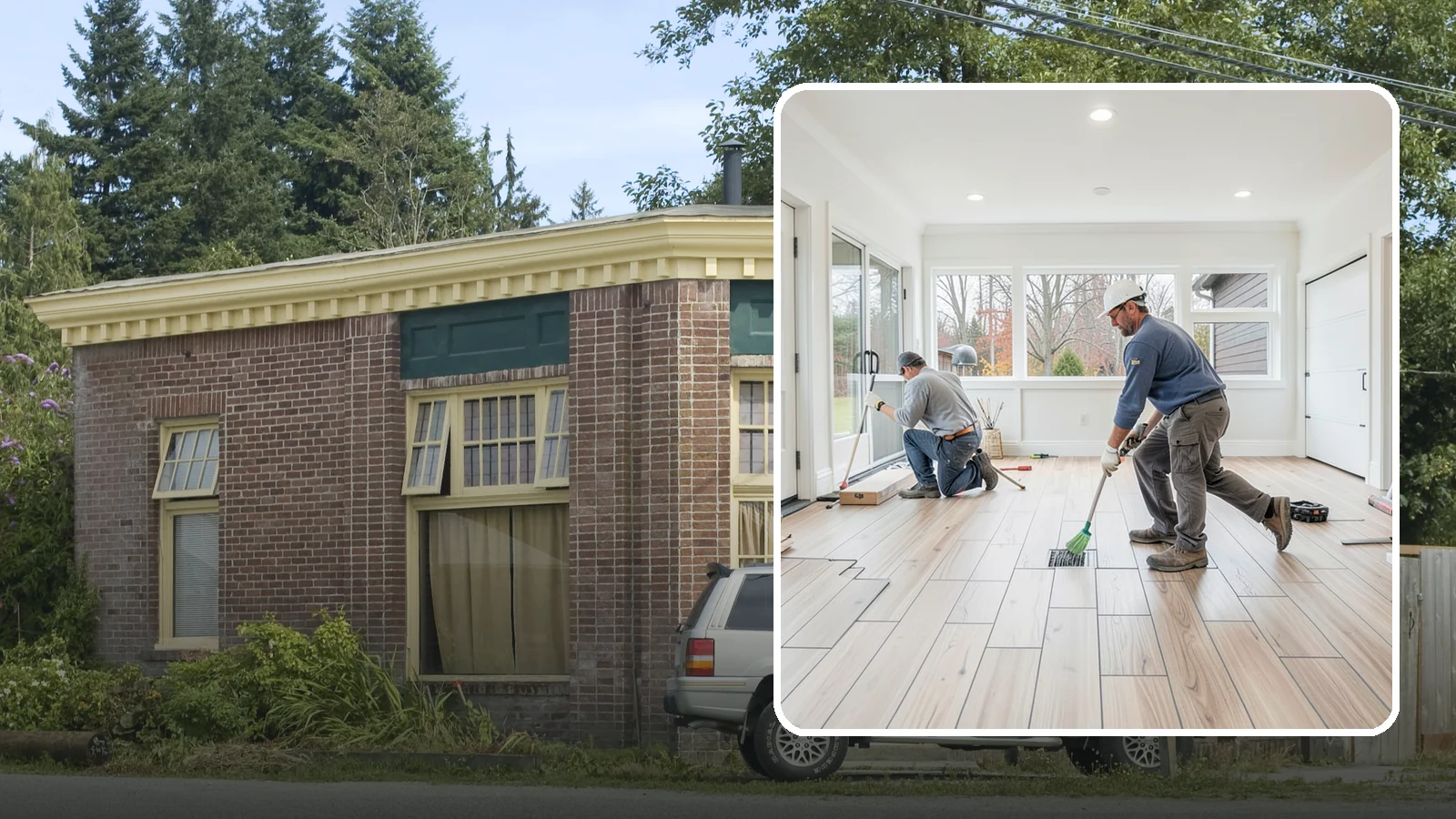 Garage Flooring Installation in Hamilton, Skagit County, WA - Rugged garage flooring installation that resists oil, moisture, and heavy loads while brightening the space.