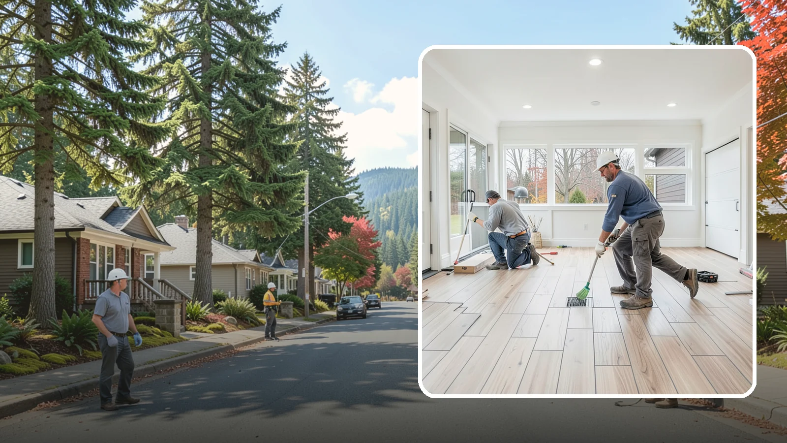 Garage Flooring Installation in Hunts Point, King County, WA - Rugged garage flooring installation that resists oil, moisture, and heavy loads while brightening the space.