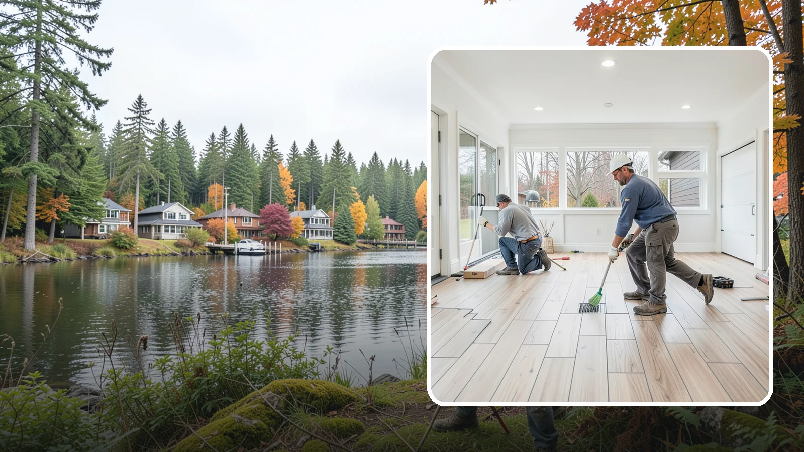 Garage Flooring Installation in La Conner, Skagit County, WA - Rugged garage flooring installation that resists oil, moisture, and heavy loads while brightening the space.