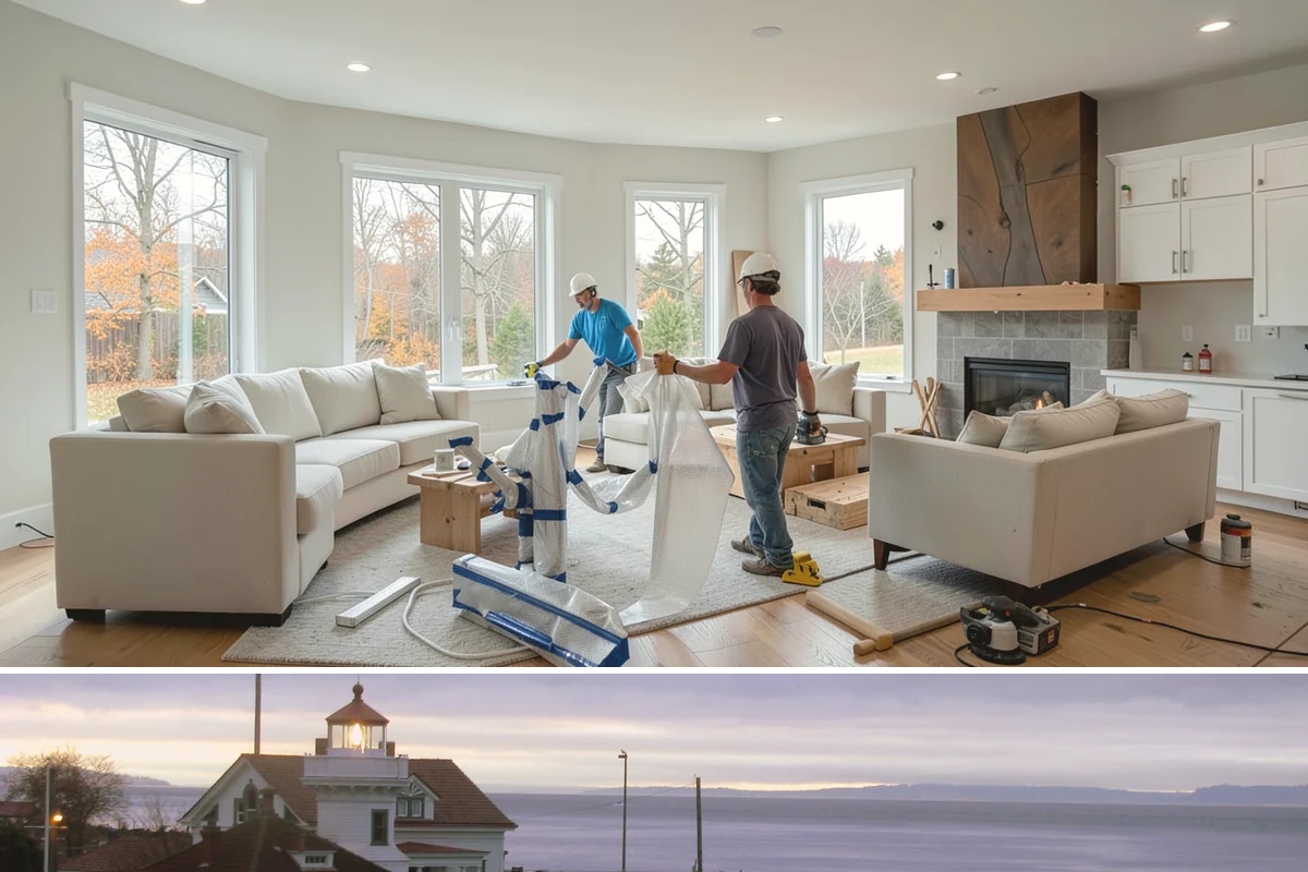 Garage Flooring Installation in Mukilteo, Snohomish County, WA - Warmer, drier months aid coating cure times, though we manage garage conditions to install successfully in cooler seasons.