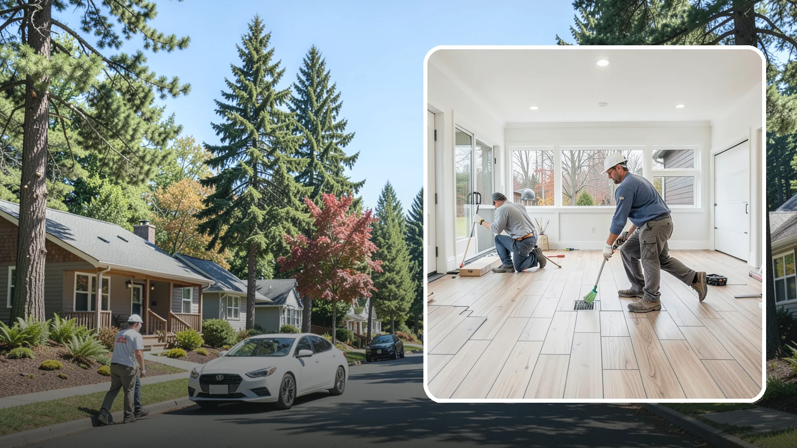 Garage Flooring Installation in Orting, Pierce County, WA - Rugged garage flooring installation that resists oil, moisture, and heavy loads while brightening the space.