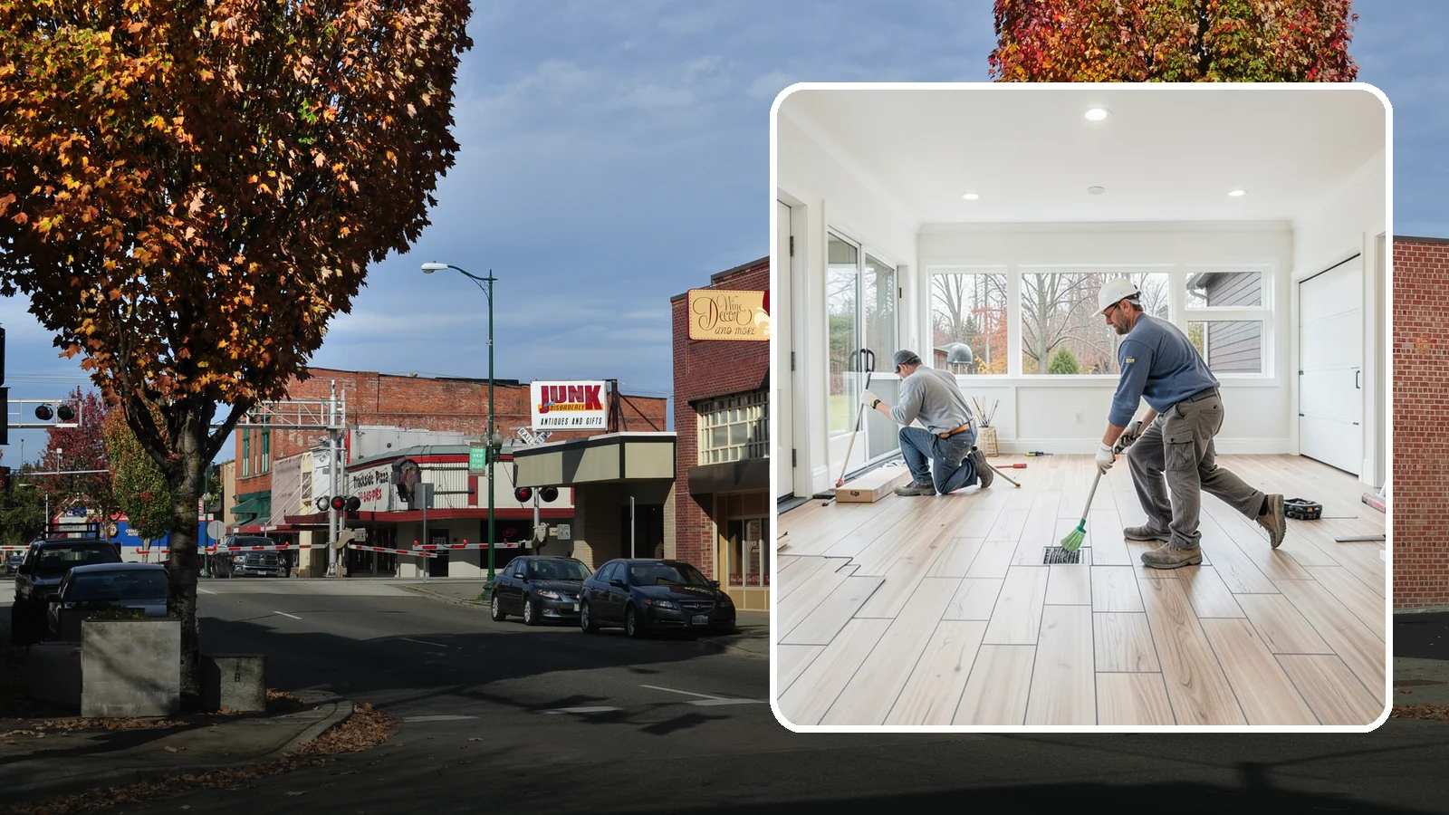 Garage Flooring Installation in Puyallup, Pierce County, WA - Rugged garage flooring installation that resists oil, moisture, and heavy loads while brightening the space.