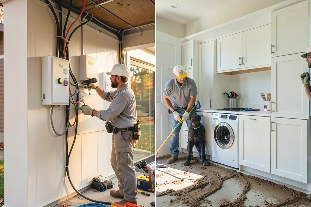 Garage Flooring Installation in Roy, Pierce County, WA - Grind and profile the concrete