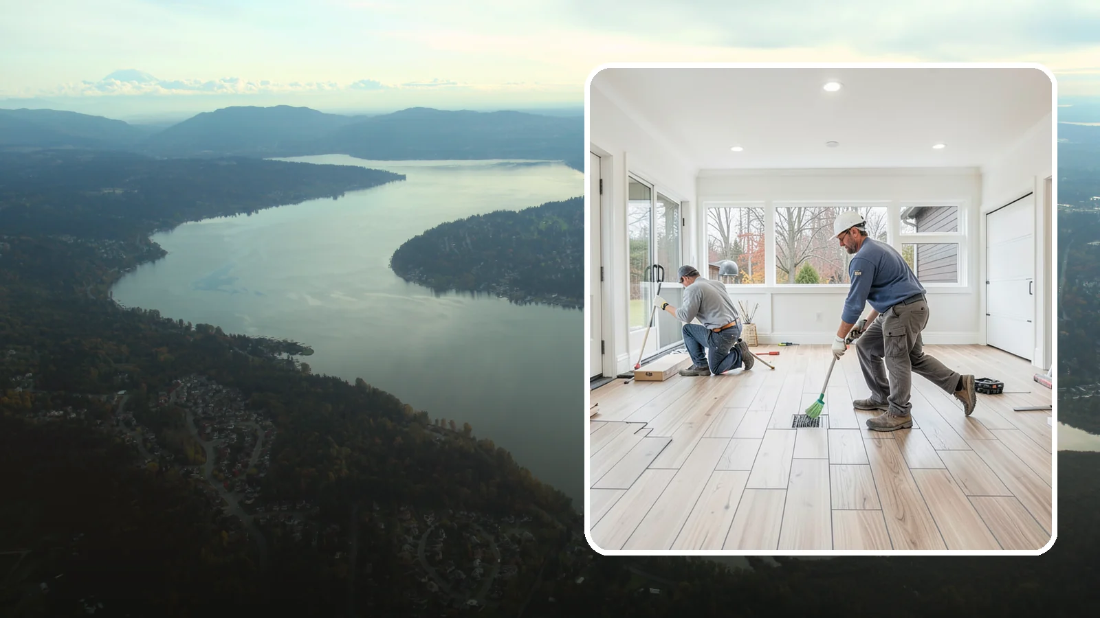 Garage Flooring Installation in Sammamish, King County, WA - Rugged garage flooring installation that resists oil, moisture, and heavy loads while brightening the space.