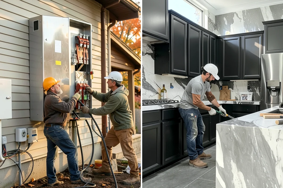 Garage Flooring Installation in SeaTac, King County, WA - Grind and profile the concrete