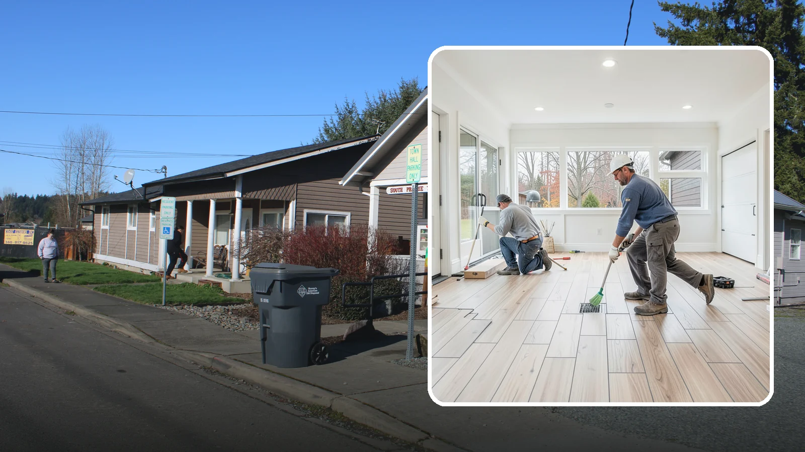 Garage Flooring Installation in South Prairie, Pierce County, WA - Rugged garage flooring installation that resists oil, moisture, and heavy loads while brightening the space.