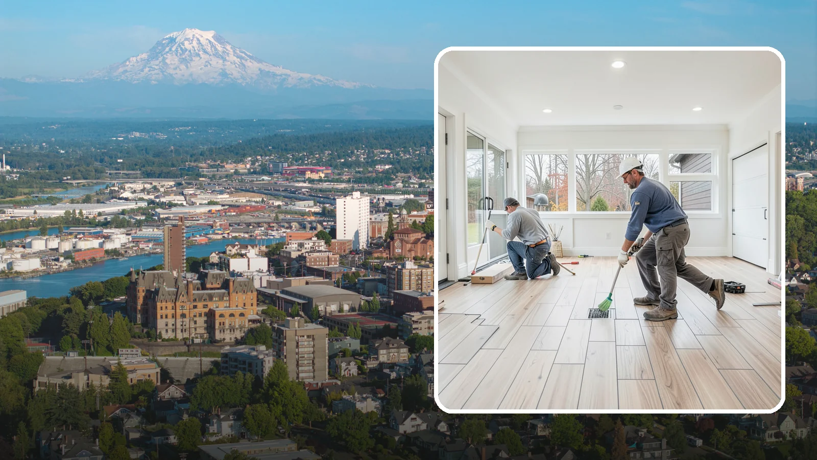 Garage Flooring Installation in Tacoma, Pierce County, WA - Rugged garage flooring installation that resists oil, moisture, and heavy loads while brightening the space.