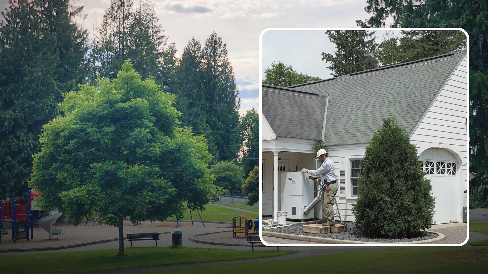 Garage Heating Installation in Bonney Lake, Pierce County, WA - Installing heating that keeps the garage comfortable and usable through damp Puget Sound winters.