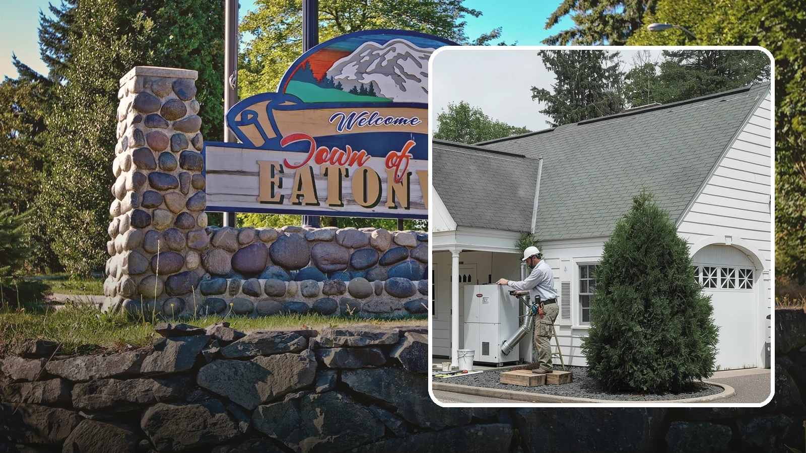 Garage Heating Installation in Eatonville, Pierce County, WA - Installing heating that keeps the garage comfortable and usable through damp Puget Sound winters.